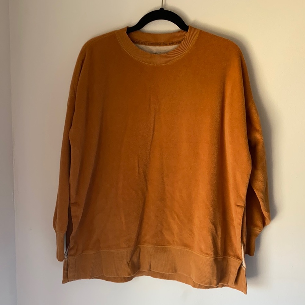 Aerie stitch-slit pullover